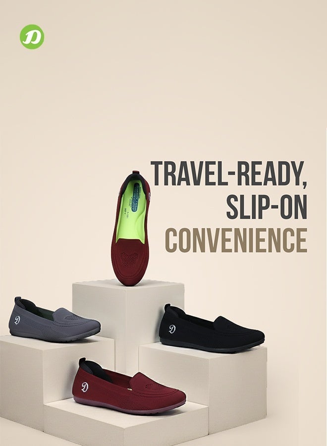 DOCTOR EXTRA SOFT حذاء دكتور إكسترا سوفت المرن المصنوع من إسفنج الذاكرة للنساء، مناسب للمشي والتدريب في الصالات الرياضية والاستخدام اليومي والرياضة، سهل الارتداء، خفيف الوزن، برباط، حذاء رياضي سهل الارتداء للجري للسيدات والفتيات D-1003 - Image 5